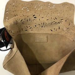 MNG - BOLSA DE OMBRO BEGE - loja online