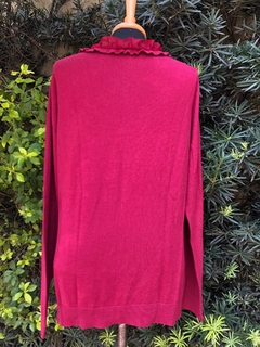 ANN TAYLOR - BLUSA TRICOT BORDÔ - G na internet
