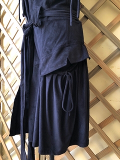 SHOULDER - CASACO CHAMOIS PRETO - Maria Madame Desapegos - Multimarcas e Luxo!
