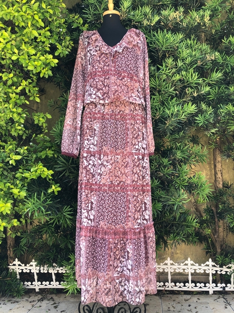 MARFINNO - VESTIDO LONGO ESTAMPADO