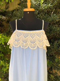 ESMERAL - VESTIDO LONGO AZUL BEBÊ - comprar online
