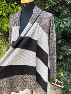 SEM MARCA - CASACO TRICOT LISTRADO - M na internet