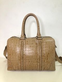 MOB - BOLSA CROCO BEGE - Maria Madame Desapegos - Multimarcas e Luxo!