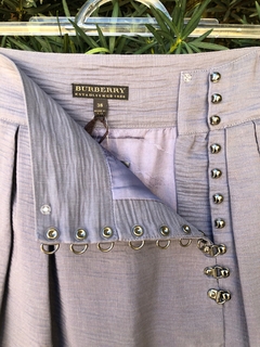 BURBERRY - SAIA CINZA FECHO LATERAL - 38 na internet