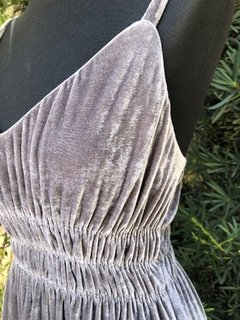 LE PARTOUT - VESTIDO LONGO VELUDO MOLHADO na internet