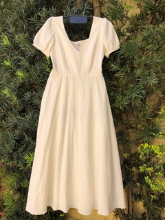ZARA - VESTIDO LONGUETE BEGE - P