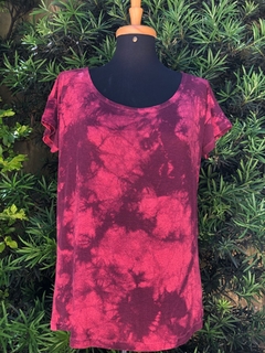 MOB - BLUSA BORDÔ MANCHADA - P