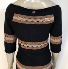 BOBÔ - VESTIDO PRETO TRICOT - M - Maria Madame Desapegos - Multimarcas e Luxo!