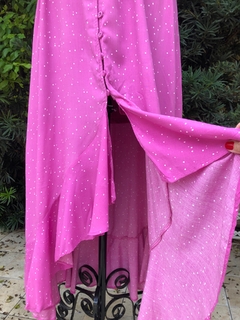 FINA FLOR - VESTIDO ROSA POÁ - G na internet