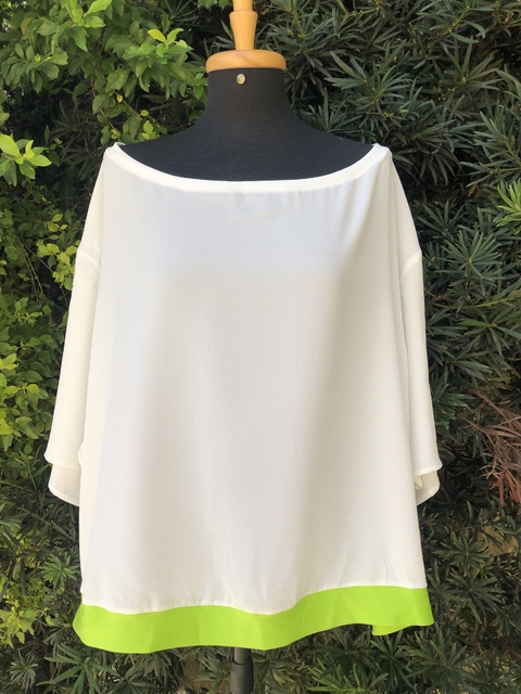 JULIA - BLUSA OFF WHITE FAIXA - GG