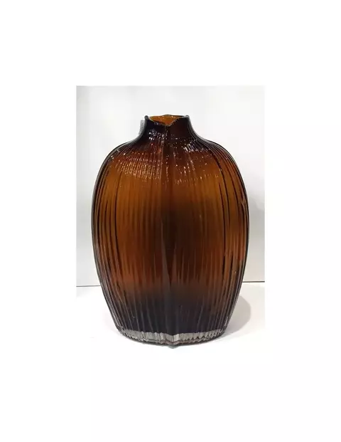 Florero Vidrio botellon caramelo. 61864 - comprar online