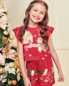 Conjunto de Blusa Boxy e Shorts em Malha Fresh