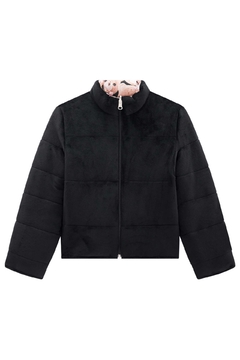 Jaqueta Puffer Moderna Dupla Face em Veludo na internet