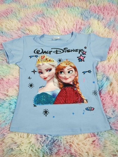 Camiseta com Luz de Led Frozen