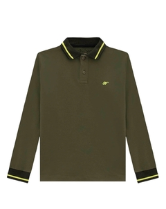 Camisa Polo Johnny em Suedine com Punhos e Gola Retilínea na internet