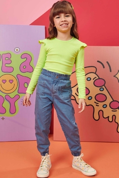 Blusa em canelado capri - Pula e Rola Kids Store