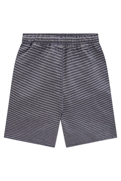 Bermuda em Tecido Listrado Fio Tinto - comprar online