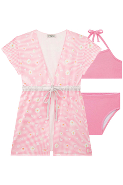 Trio de Biquíni em Jacquard Catarina com Saída de Praia em Malha Uv com Proteção Uv 50+ - comprar online