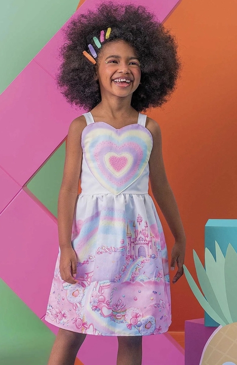 Vestido em Super Cetim Kukiê