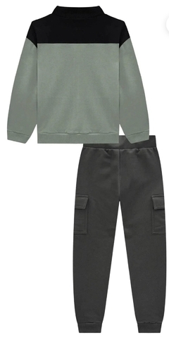 Conjunto de Jaqueta e Calça Jogger em Moletom com Pelúcia - comprar online