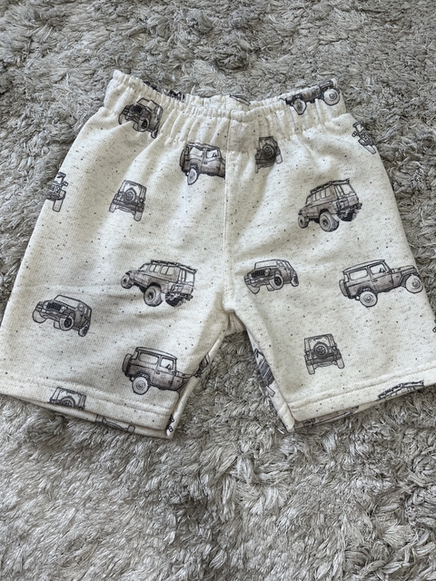 Bermuda em moletom Carros