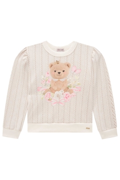 Blusão em Moletom com Pelúcia - Pula e Rola Kids Store