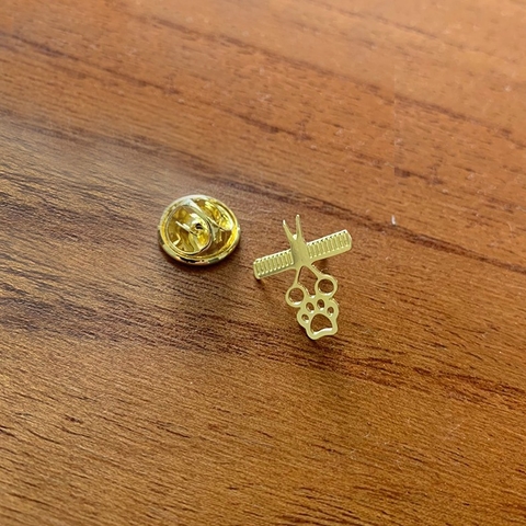 Botton Groomer, pente e pata - ouro