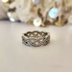 Anillo tipo Pandora Tres cabos - amamos el brillo