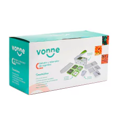 Rallador y rebanador vegetales 8 cortes - Vonne en internet