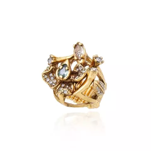 Anel Ástrea Claudia Arbex Ouro Vintage