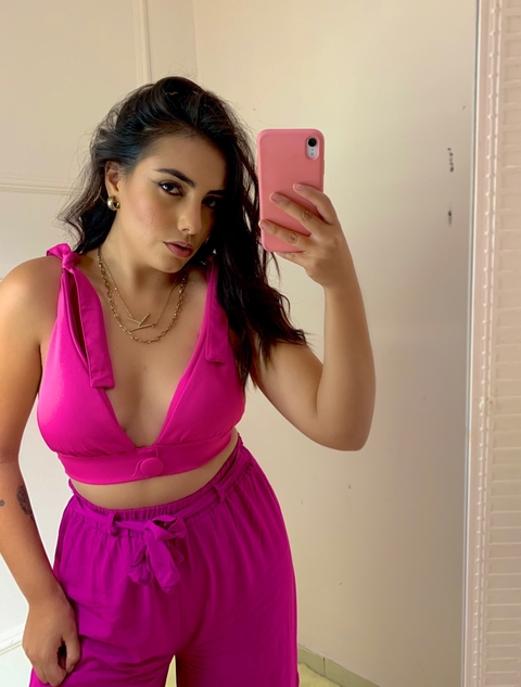 CROPPED CACAU FÚSCIA