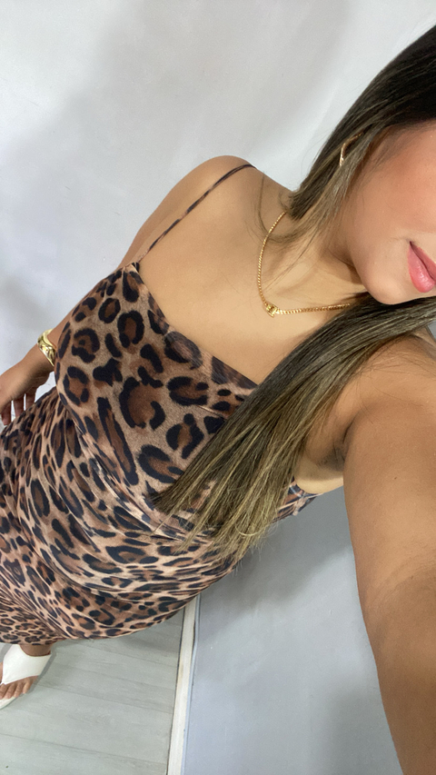 Vestido serena onça - comprar online