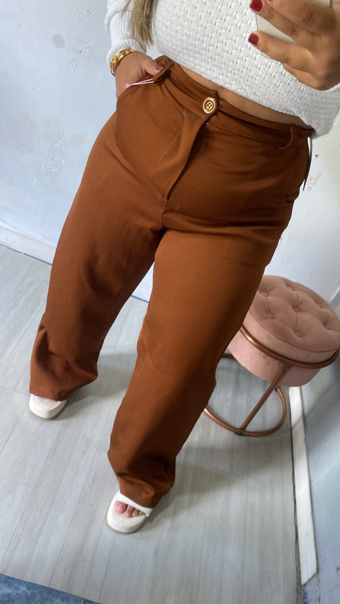 Pantalona Mariana marrom - comprar online