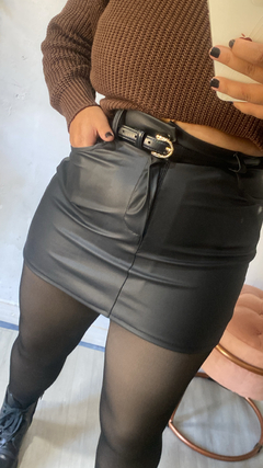 Saia couro Zara - Raraabella