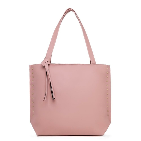 Bolsa SANTUCCI Feminina Rebite Grande Rose
