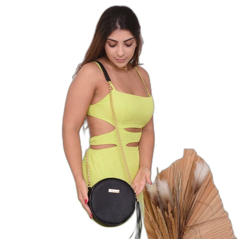 Bolsa SANTUCCI Feminina Redonda Pequena Preto na internet