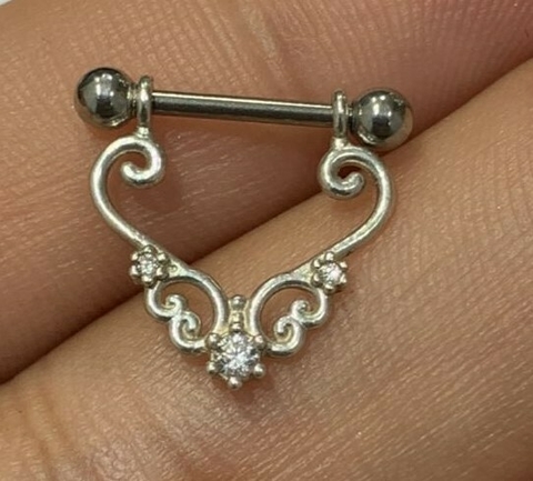 Piercing Arabescos Prata