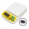 Balança Digital de cozinha doméstica até 10kg Branca Plastico (pilha e energia - fonte inclusa) ABS GlobalMix - SF400A Balança Digital de cozinha doméstica até 10kg Branca Plastico (pilha e energia - fonte inclusa) ABS GlobalMix - SF400A