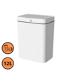 Lixeira retangular, à pilha, branca 14L, com sensor de proximidade 26.5x18x30,5cm - GH103P Lixeira retangular, à pilha, branca 14L, com sensor de proximidade 26.5x18x30,5cm - GH103P