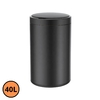 Lixeira redonda, Preta, Aço Inox, 40L, com sensor de proximidade, 51x30cm - GH133 Lixeira redonda, Preta, Aço Inox, 40L, com sensor de proximidade, 51x30cm - GH133