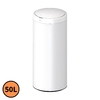 Lixeira redonda, Branca, Aço Inox, 50L, com sensor de proximidade, 70,5x30cm - GH135 Lixeira redonda, Branca, Aço Inox, 50L, com sensor de proximidade, 70,5x30cm - GH135