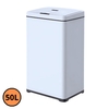 Lixeira retangular, Branca, 50L, com sensor de proximidade GH124 Lixeira retangular, Branca, 50L, com sensor de proximidade GH124