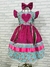 VESTIDO JUNINO ROSA FLORES - comprar online