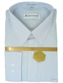 Camisa a rayas azul marca High Society