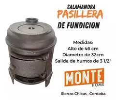 Salamandra De Fundición Pasillera Original Hierro Puro - comprar online