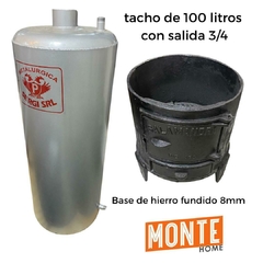 Calefón A Leña Con Base De Fundición 100 Litros Salamandra - comprar online