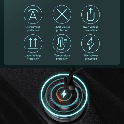 Cargador de coche BASEUS 40W Tipo C USB PD Carga rápida QC 4.0 en internet