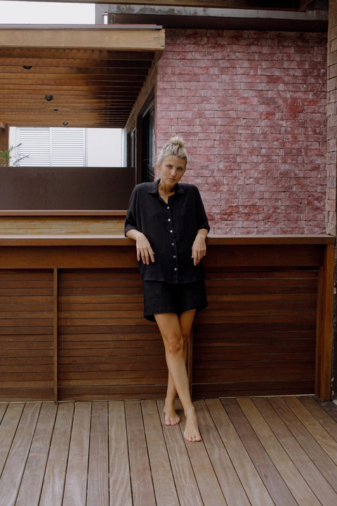 camisa Peniche preto