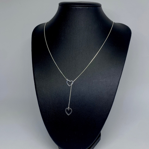 Gravatinha corações vazados