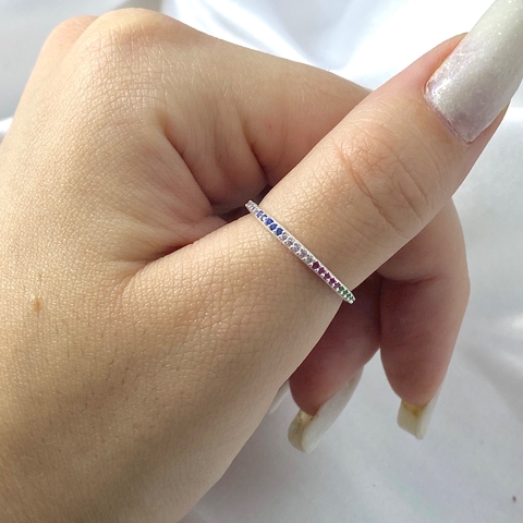 Anel aparador colorido